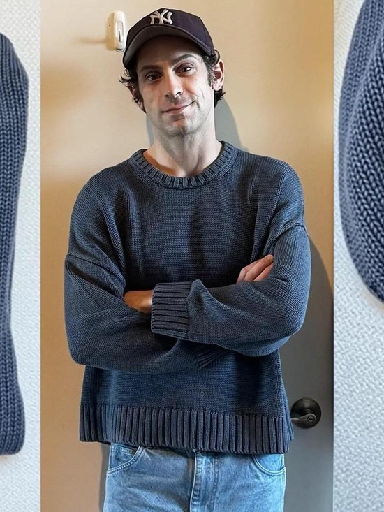 GAP Other - GAP | 100% COTTON RELAXED SWEATER in Navy Blue Acid Wash | M SMALL